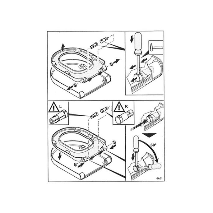 Villeroy en Boch Hommage - Labelle 92202300 softclose demperset t.b.v. toiletzitting
