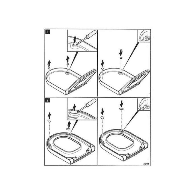 Villeroy en Boch Bellevue - Century - Editionals 92208200 buffers rond en ovaal
