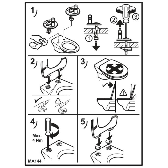 Villeroy en Boch O.Novo 8M43S101 toiletzitting met deksel wit