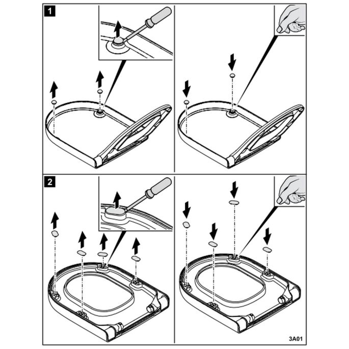 Villeroy en Boch Subway 3.0 92094700 buffers rond en ovaal