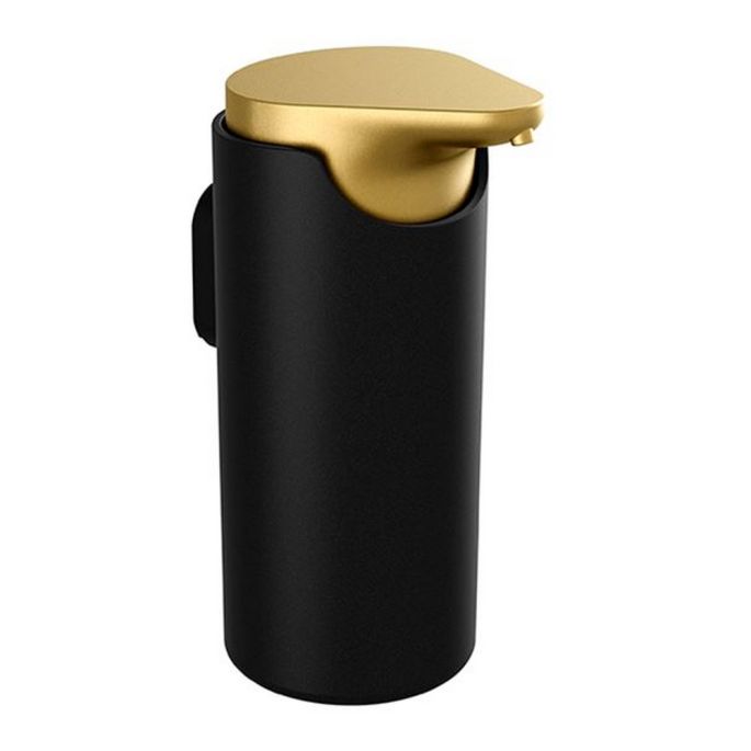 Pressalit Style PR70700 zeepdispenser geborsteld messing/ zwart