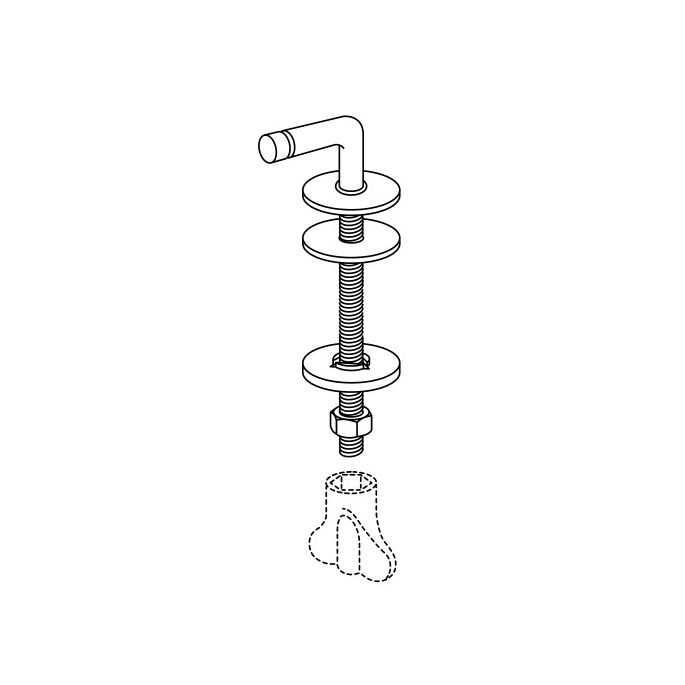 Pressalit 300+ 776000-DA8999 toiletzitting met deksel wit