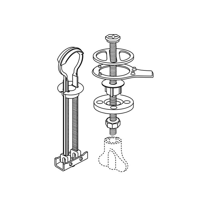 Pressalit Projecta Solid Pro 1003111-DG4925 toiletzitting zonder deksel zwart polygiene