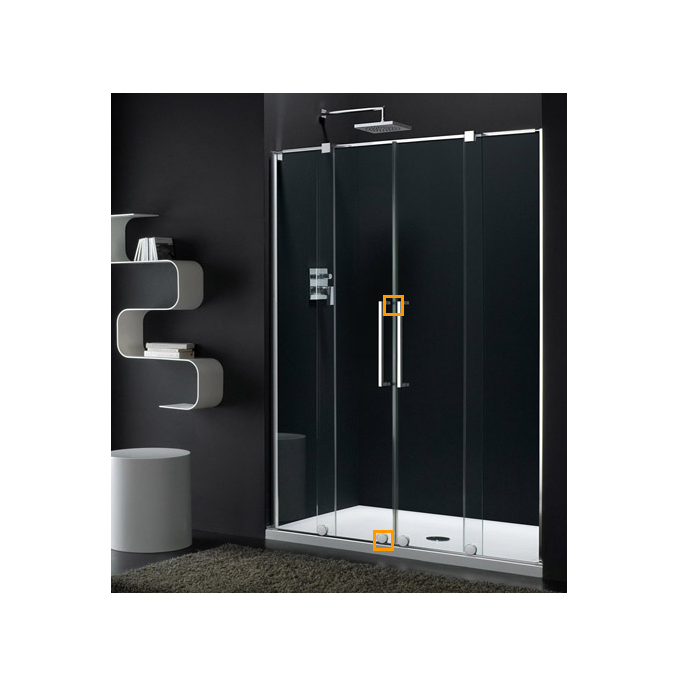 Provex S-Lite 0336BG05F roller compleet chroom (1 st)