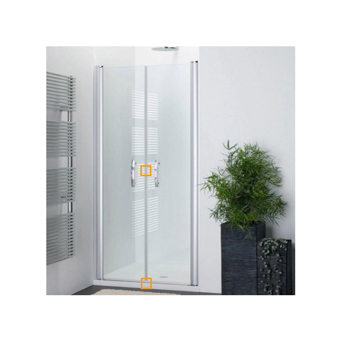 Provex Vario 1230SA28F+ scharnierset zilver/chroom