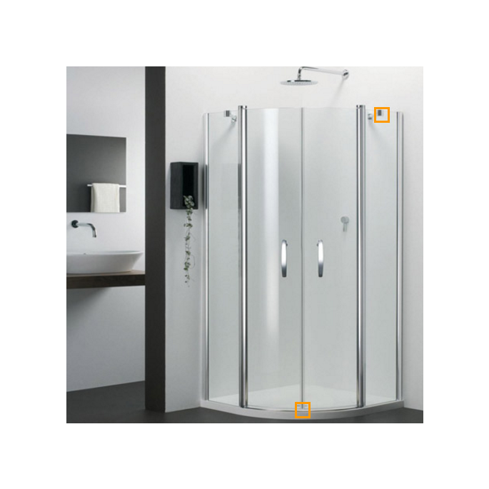 Provex Vario 1232SA05F+ scharnierset chroom