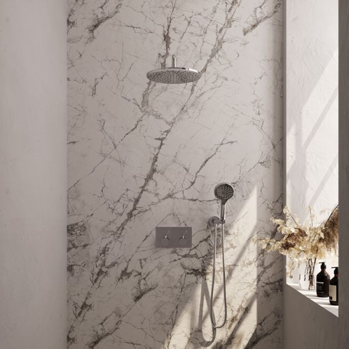 Brauer Edition 5-CE-169 thermostatische inbouw regendouche met drukknoppen SET 58 chroom