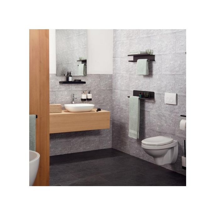 Haceka Aline 1208653 bekerhouder wit keramiek/ mat zwart