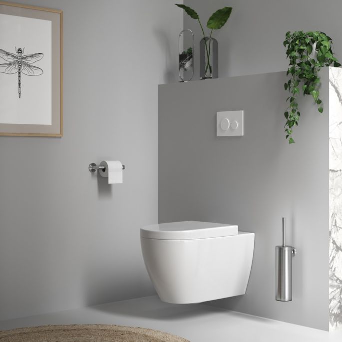 Brauer 5-NG-151 toiletborstelset hangend rvs geborsteld pvd