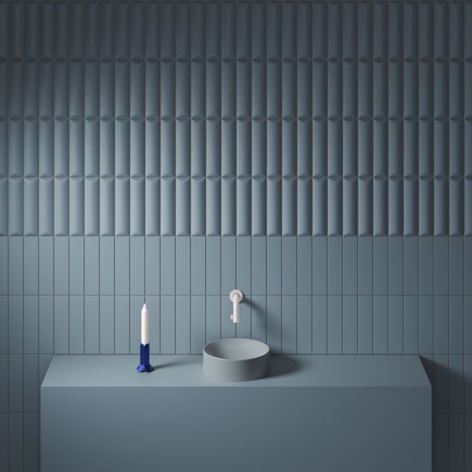 Clou Vale CL0338164 fontein 22cm mat blauw keramiek