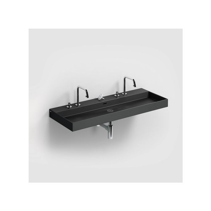 Clou New Wash Me CL0230438 wastafel 110x42cm mat zwart keramiek
