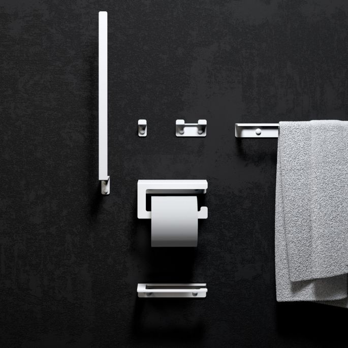 Clou Fold CL090403020 toiletrolhouder mat wit