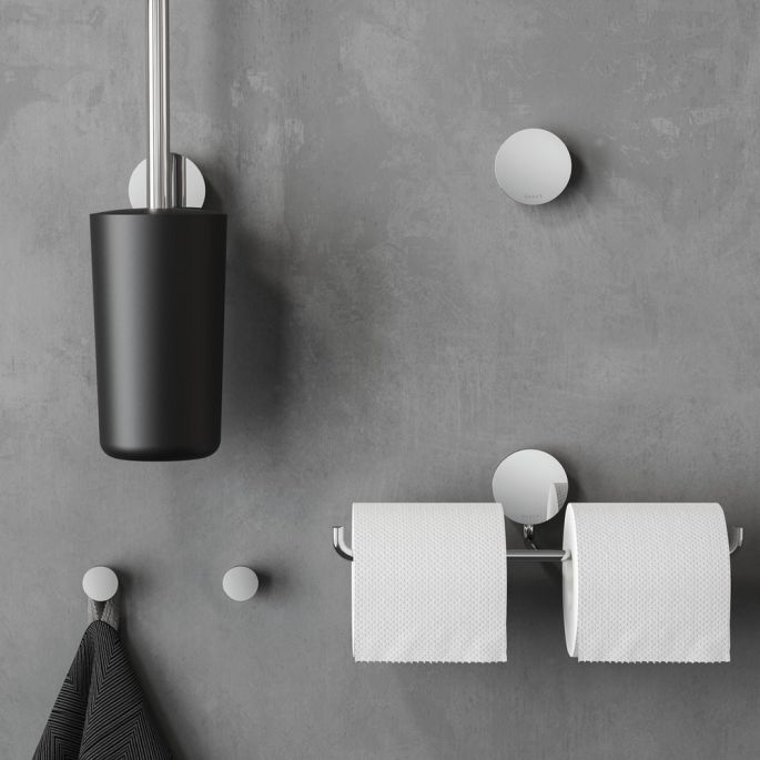 Geesa Opal Chrome 917211-02 toiletborstel met houder chroom