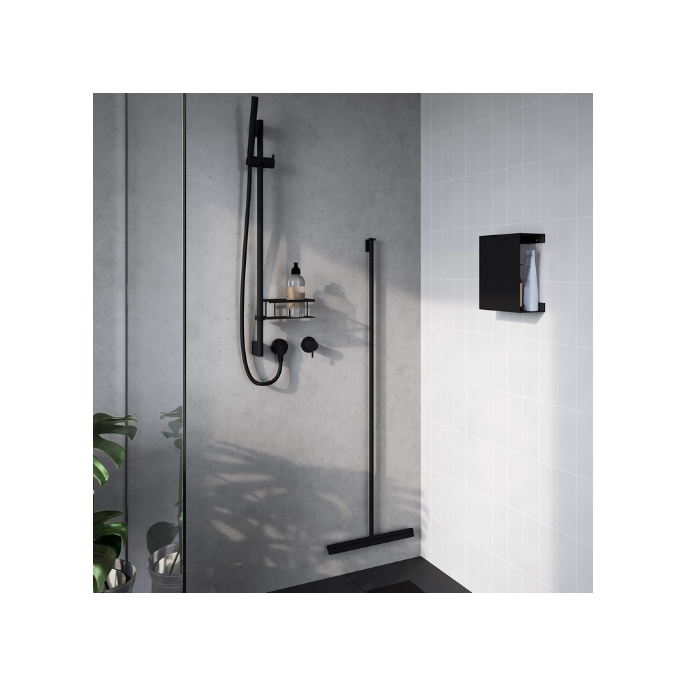 Smedbo Sideline DB2170 vloerwisser met houder mat zwart