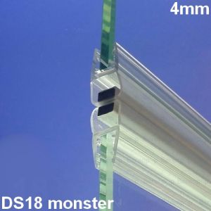 Exa-Lent Universal Probenstück Duschgummi Typ DS18 - 2cm lang und geeignet für Glasstärke 4mm - Magnet gerade