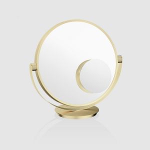 Decor Walther 0122982 Vanity tablemirror without magnification Ø 36,5cm gold matt