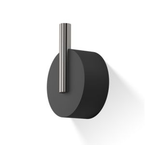 Decor Walther 0972665 Stone WHK haak klein mat zwart/ RVS geborsteld