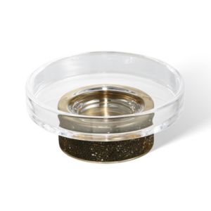 Decor Walther Rocks 0934020 ROCKS STS soap dish gold / crystal clear