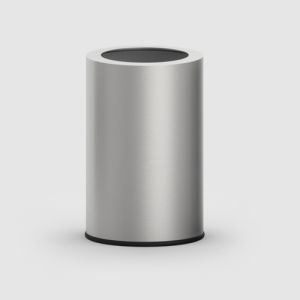 Decor Walther Rooms 0615076 ROOMS waste bin without lid brushed stainless steel