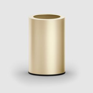 Decor Walther Rooms 0615082 ROOMS waste bin without lid matt gold