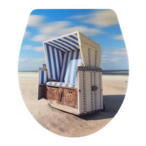 Diaqua Nancy 31171356 WC-Sitz mit Deckel glänzendes Motiv Beach chair
