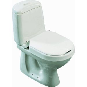Etac Hi-Loo 80301106 toilet seat with lid 6cm fixed-mounted white