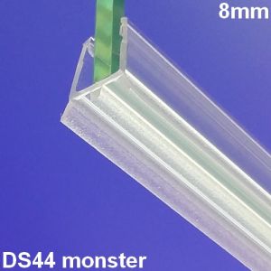 Exa-Lent Universal monsterstukje doucherubber type DS44 - 2cm lengte en geschikt voor glasdikte 8mm - afdichtingsprofiel