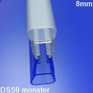 Exa-Lent Universal monsterstukje doucherubber type DS59 - 2cm lengte en geschikt voor glasdikte 8mm - 1 balgje van 8mm (bolletje)
