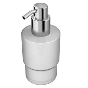 Geesa Thessa - Wynk - Nelio - Tone - AIM 224706 zeepdispenser chroom/ gesatineerd glas
