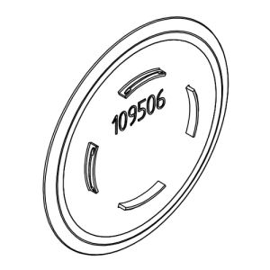 HSK E100217-2-41 afdekkapje scharnier, set van 10 stuks, chroom (voor model vanaf Mei 2021)