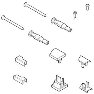 Novellini R01BI2PPN1-K montageset chroom