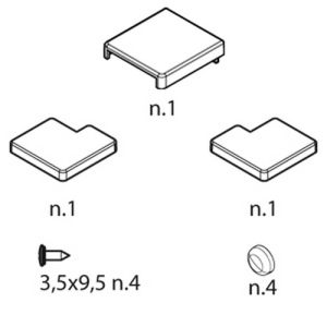Novellini R01BNFB1-K mounting set chrome