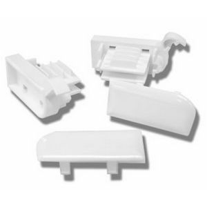 Novellini R03YO1B-26 end pieces and cover plates white Ral 9010
