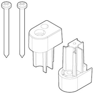 Novellini R04ABJS01-K set eindkapjes chroom