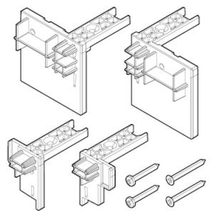 Novellini R04PBJ3P1-K set eindkapjes chroom