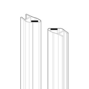 Novellini R10BLR01-TR set magneetstrippen transparant