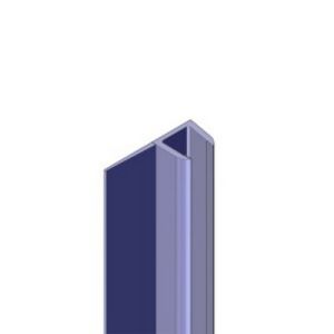 Novellini R50BEA01-TR verticale afdichtingsstrip transparant