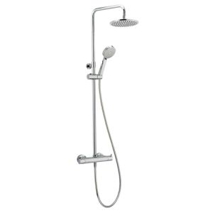 Pure Basic DU5450 telescopic shower surface-mounted set ABS with thermostat chrome
