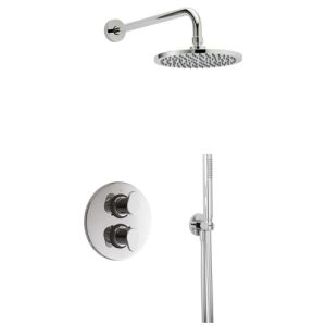 Pure Cinca CN5319 shower installation set with thermostat chrome