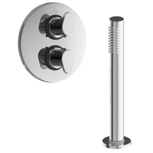 Pure Cinca CN5321 built-in set for bath thermostatic 2-outlet chrome