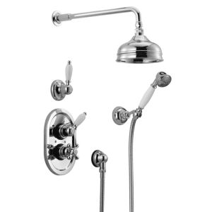 Pure Melrose ME5827 thermostatic built-in shower set chrome