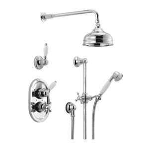 Pure Melrose ME5828 thermostatic built-in shower set chrome