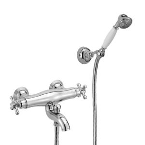 Pure Melrose ME5832 bath thermostat with hand shower set chrome