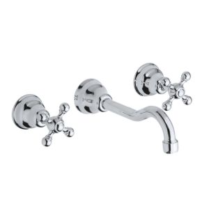 Pure Melrose ME5841 waschbasin tap 3-hole complete with built-in part chrome