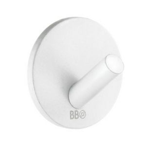 Smedbo Beslagsboden BX1080 design haken mini matt white stainless steel