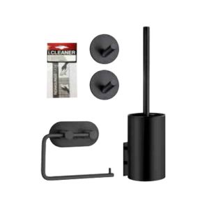 Smedbo Beslagsboden SMARTP-BBBlack accessoireset (toiletset) mat zwart (OUTLET)