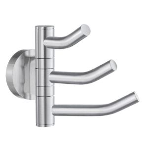 Smedbo Home HS327 swing arm triple hook matt chrome