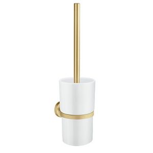 Smedbo Home HV333P toilet brush matt brass