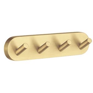 Smedbo Home HV359 quadruple hook matt brass