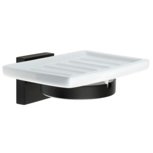 Smedbo House RB342P holder with soap dish black